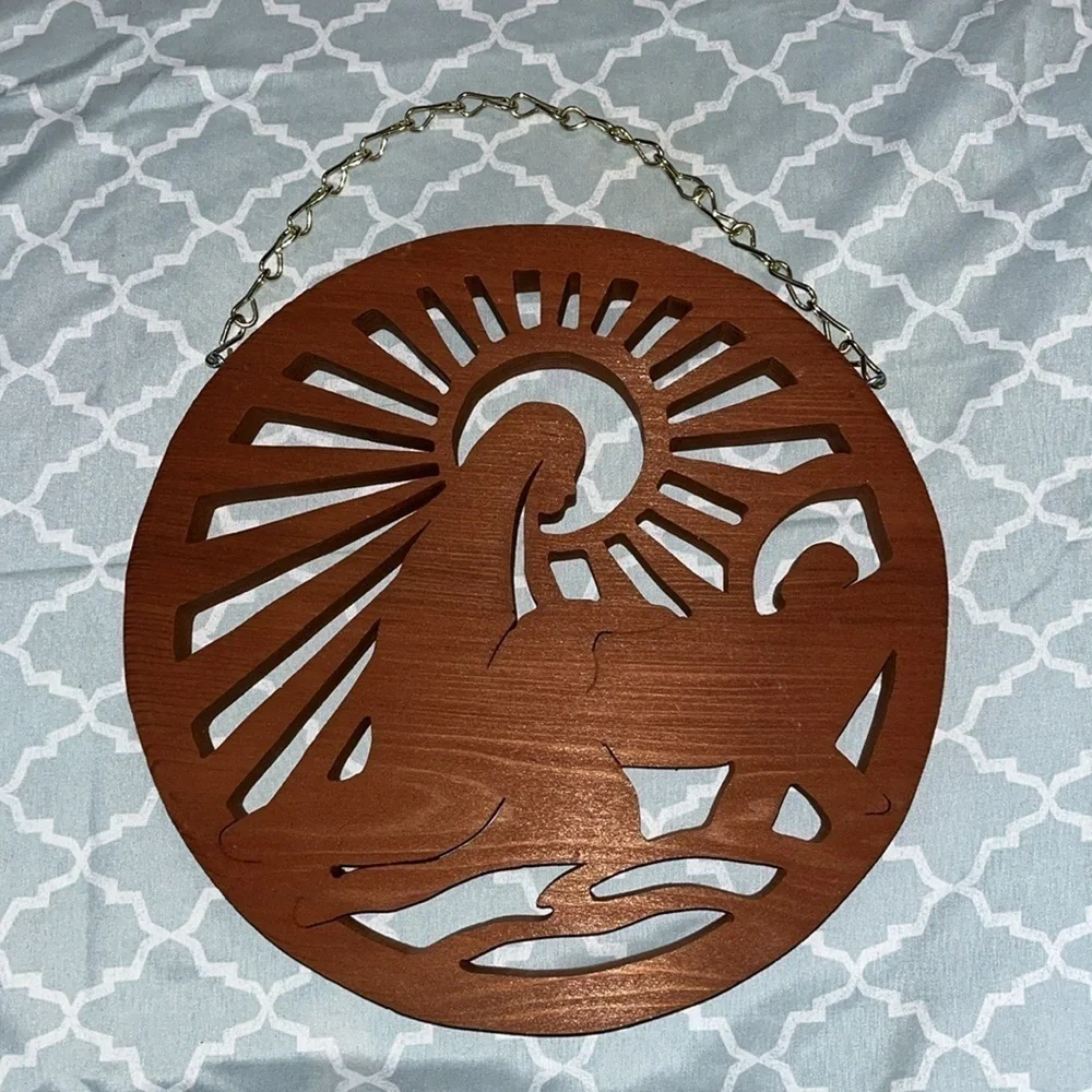 Round Wood Jesus & Mary Wall Art: A Great Christmas or Year-Round Accent Piece